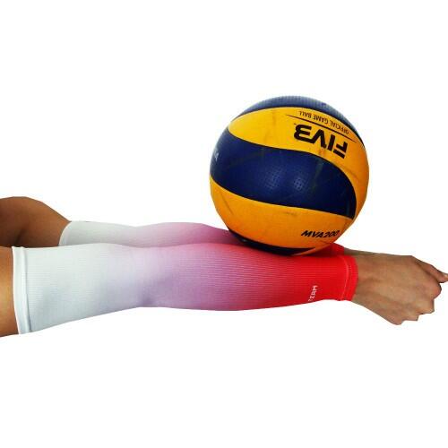 Rękawki siatkarskie unisex JG TEAM prążkowane długie 4/5