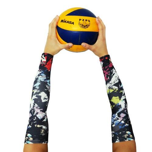Rękawki siatkarskie unisex JG TEAM prążkowane długie 2/5