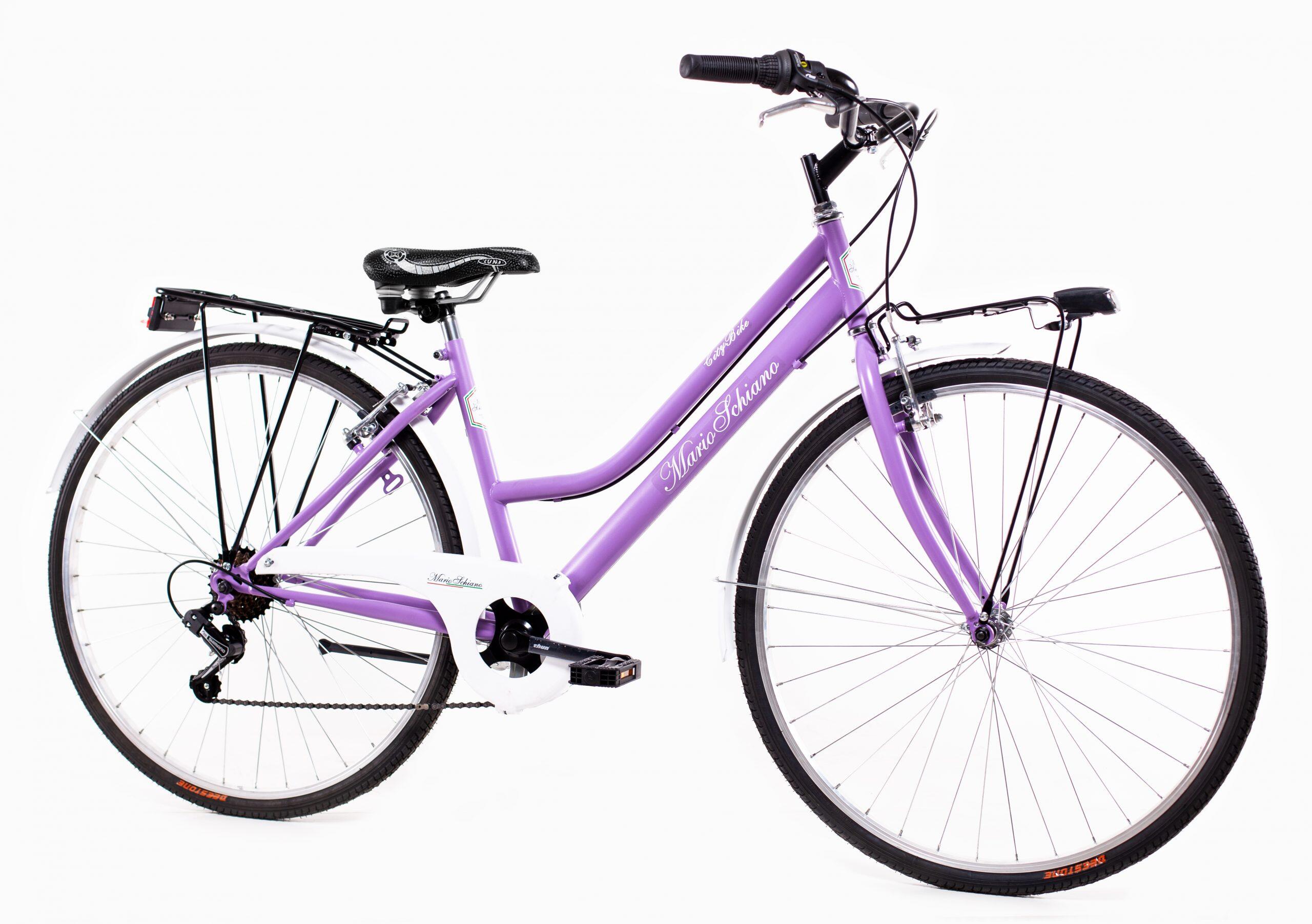 MARIO SCHIANO vélo de ville 28 femme, vélo de marche 7 vitesses boîte Shimano 2/5
