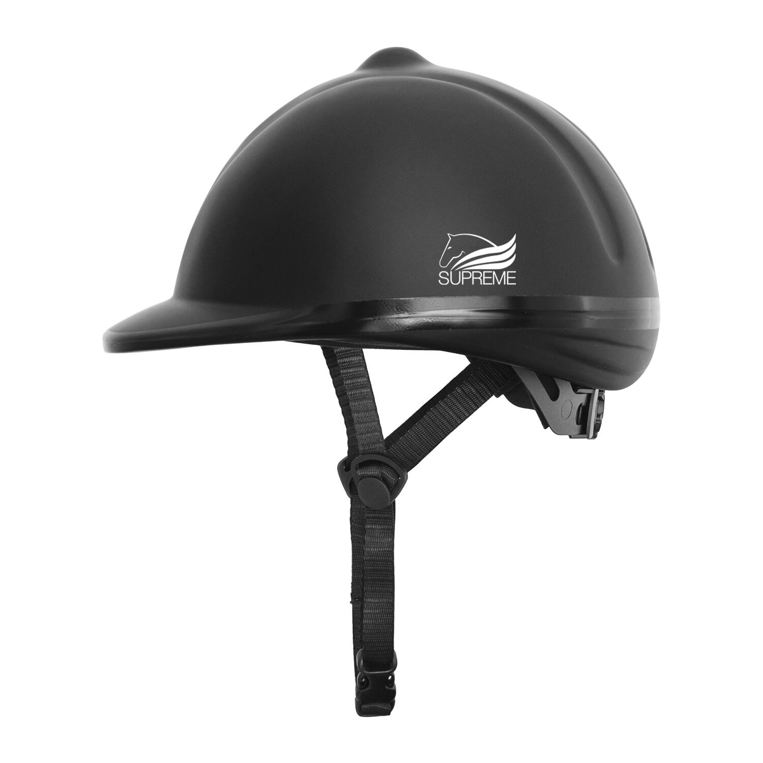 SUPREME Satijnen helm met zelfaanpassende sluiting