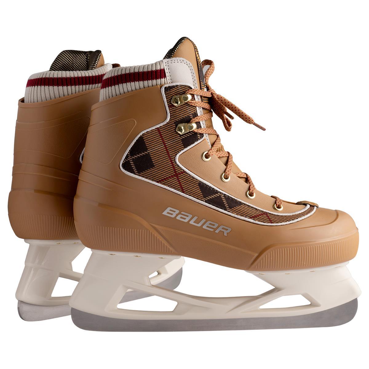 Bauer - Patin A Glace Unisex Bauer Chamonix - Patins À Glace - Blanc|marron - 42 - Decathlon