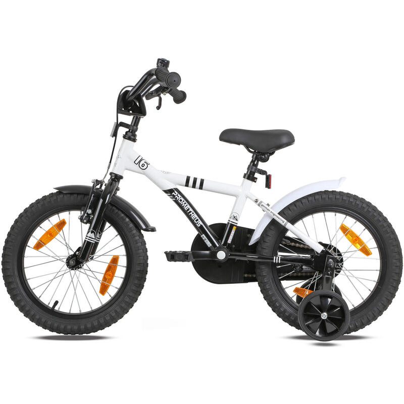 Vélo 16 pouces enfant 4-6 ans avec roues stabilisateurs et rétropédalage