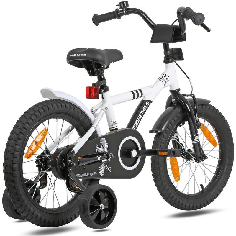 Vélo 16 pouces enfant 4-6 ans avec roues stabilisateurs et rétropédalage