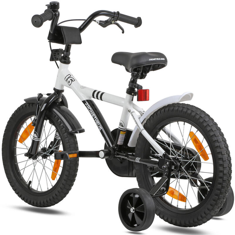 Vélo 16 pouces enfant 4-6 ans avec roues stabilisateurs et rétropédalage