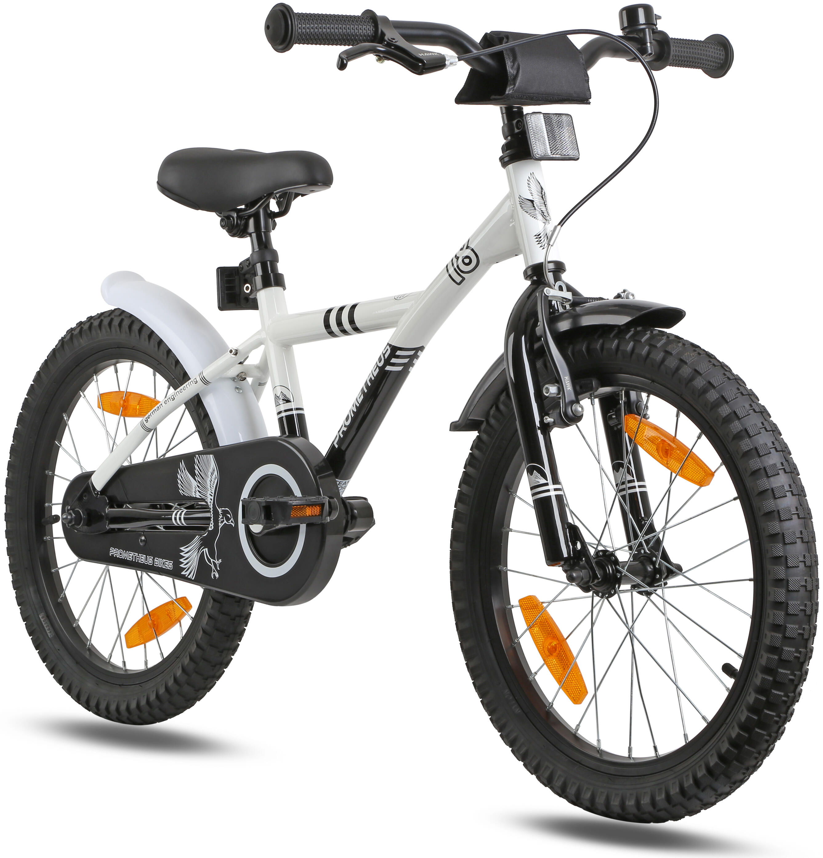 PROMETHEUS BICYCLES Kinderfahrrad 18 Zoll ab 5-6 Jahre mit Rücktritt und V-Brake