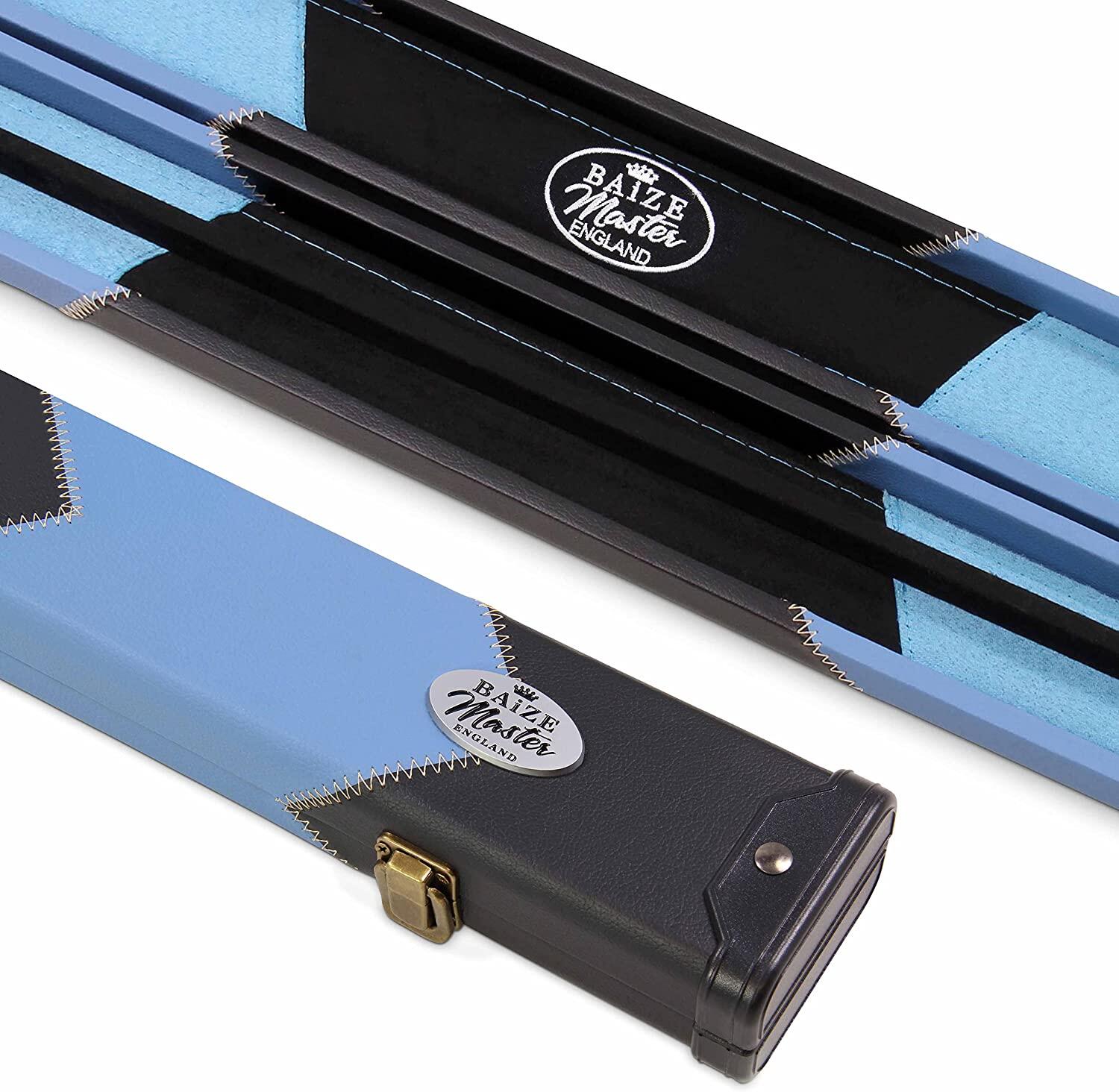 BAIZE MASTER SKY ARROW Deluxe 2pc Snooker Pool Cue Case with Matching Coloured 2/7