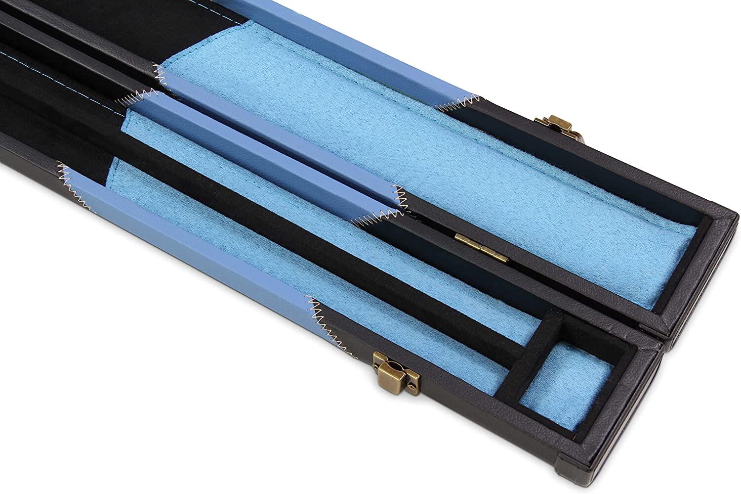 BAIZE MASTER SKY ARROW Deluxe 2pc Snooker Pool Cue Case with Matching Coloured 6/7