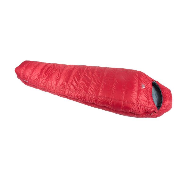 Mummyslaapzak Trekking Rimo III 600 - links 200 cm - Rood - volwassenen