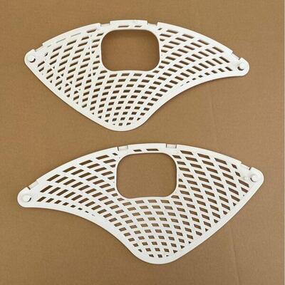 COPPIA PARAVESTE BICI 26 IN PLASTICA CON MOLLE-BICICLETTA OLANDA-BIANCO