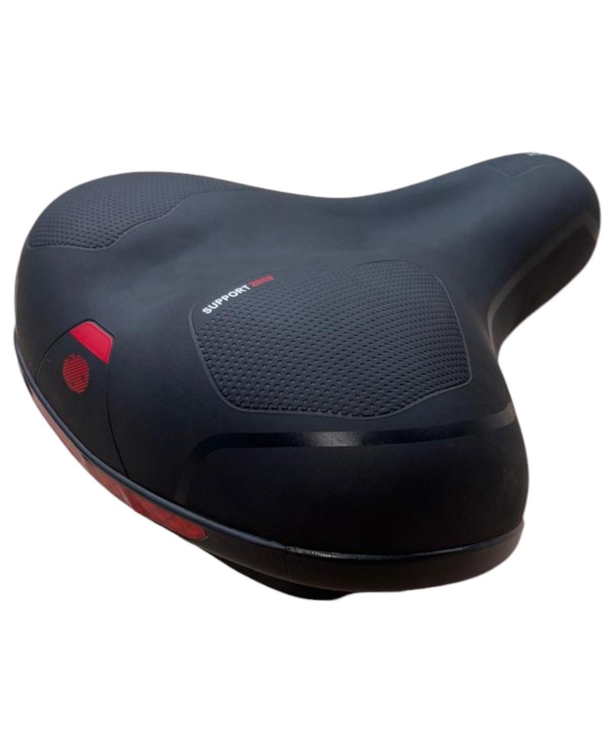 MADICKS SELLA NERA PER BICI CITY BIKE CONFORT COMODA UNISEX COMPLETA DI MORSETTO