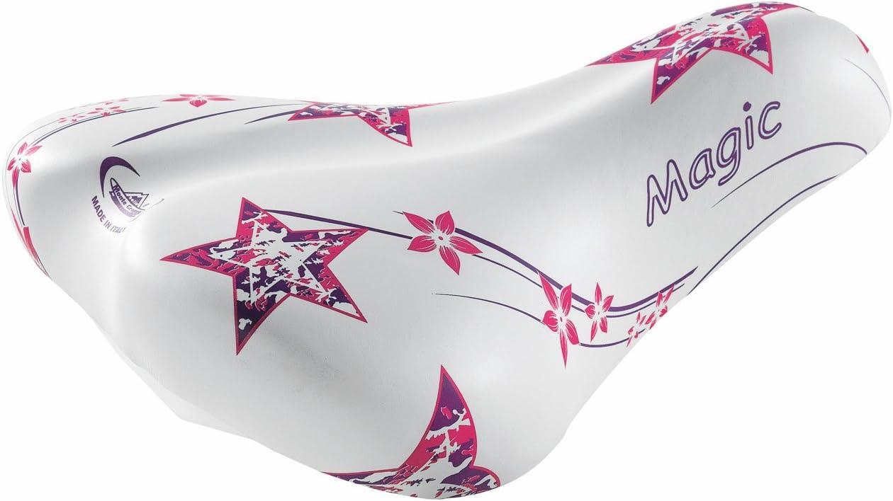 MADICKS SELLA BAMBINA BICI STELLE FLOREALE COMODA RAGAZZA COMPLETA DI MORSETTO 20" - 24"