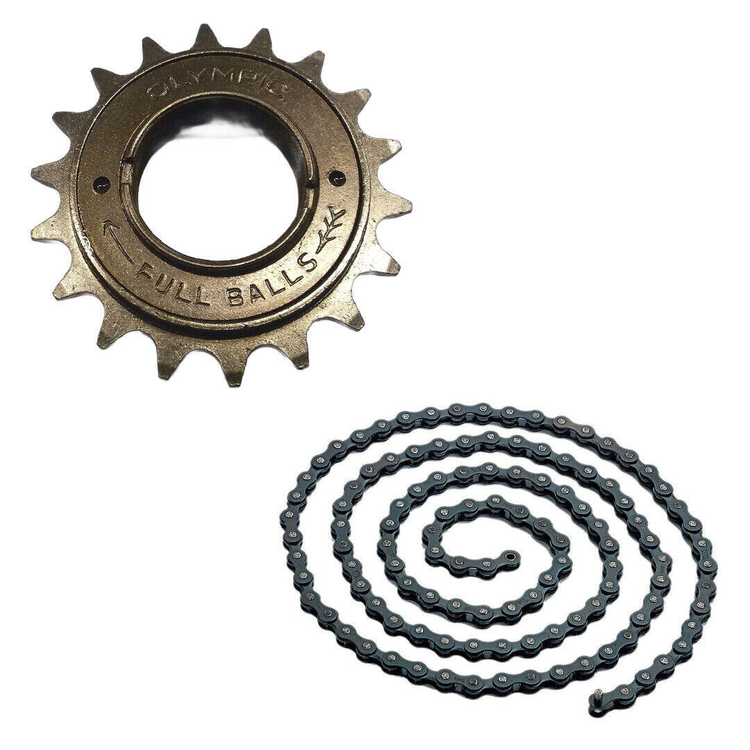 MADICKS CATENA 1 VELOCITA SENZA CAMBIO 112 MAGLIE+RUOTA LIBERA PIGNONE ROCCHETTO- BICI