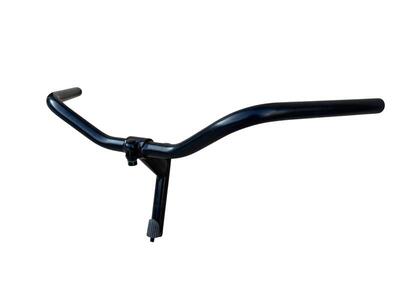 MANUBRIO BICI ACCIAIO NERO ATTACCO + PIEGA BICICLETTA CITY BIKE 600L CITY BIKE