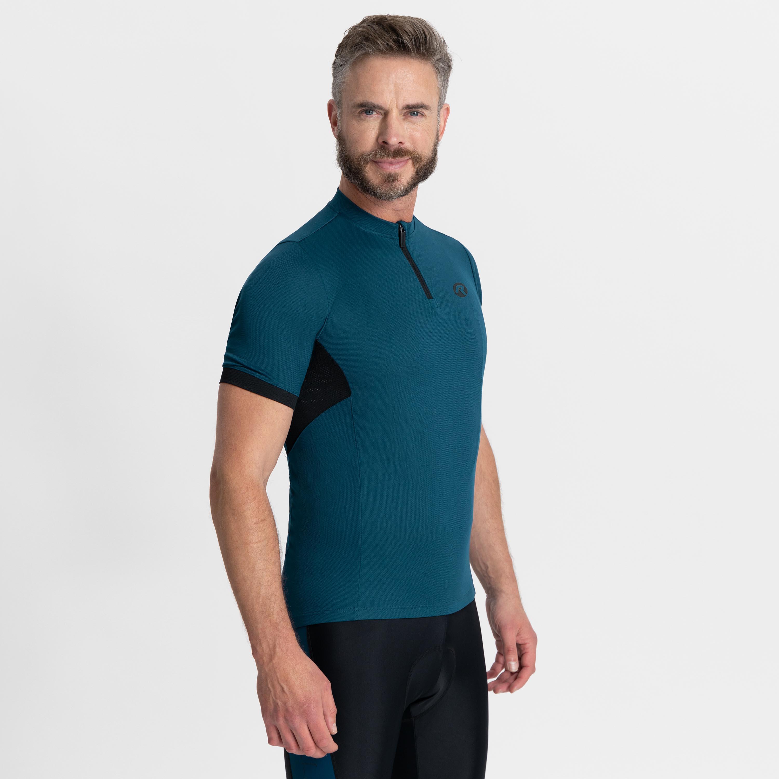 Rogelli - Maillot Manches Courtes Velo Homme - Core - Maillot Manches Courtes - Bleu - Decathlon
