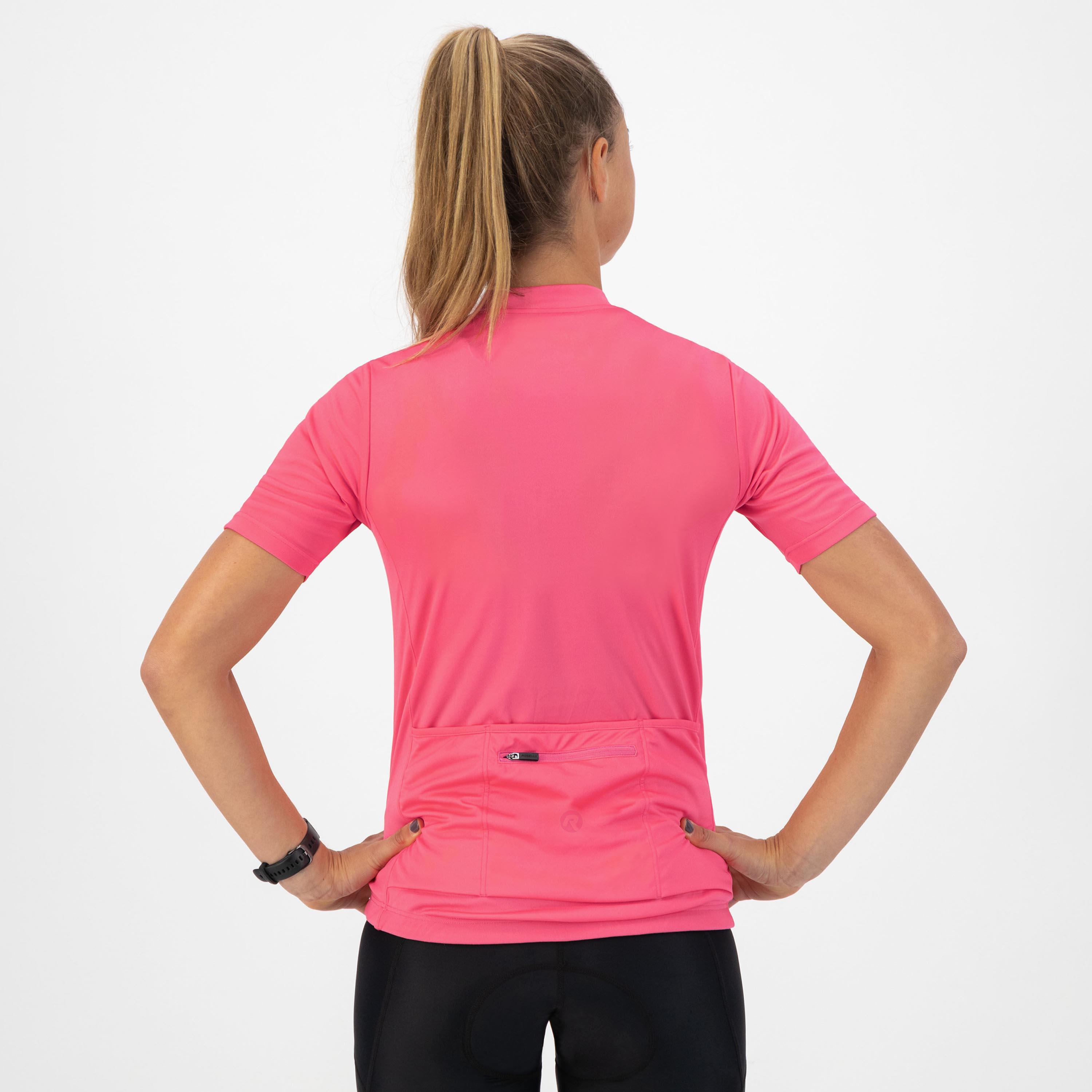 Women's Cycling Jersey Short Sleeve Comfort Fit Core Pink 4/7