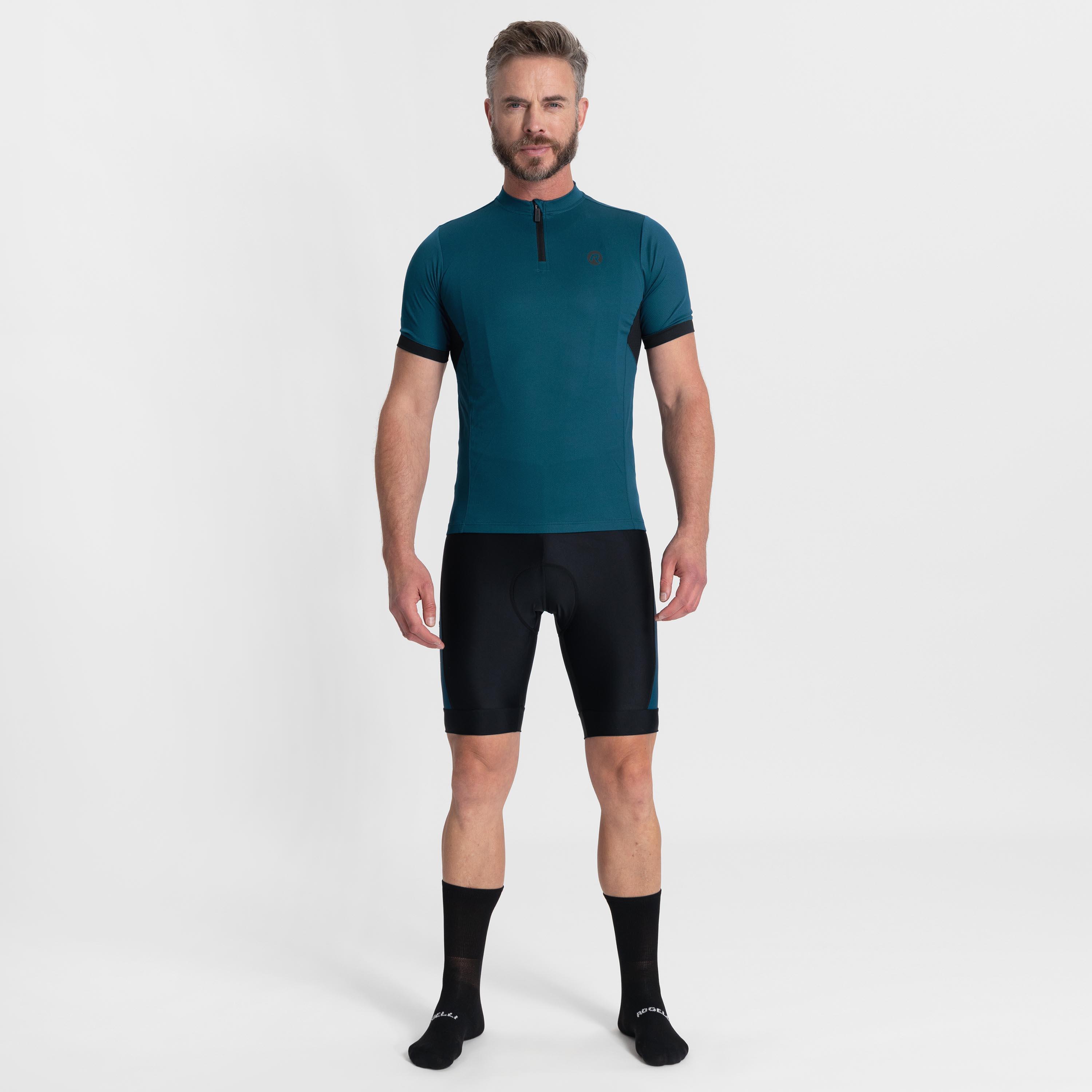 Men's Cycling Jersey Short Sleeve Comfort Fit Core Blue 5/6