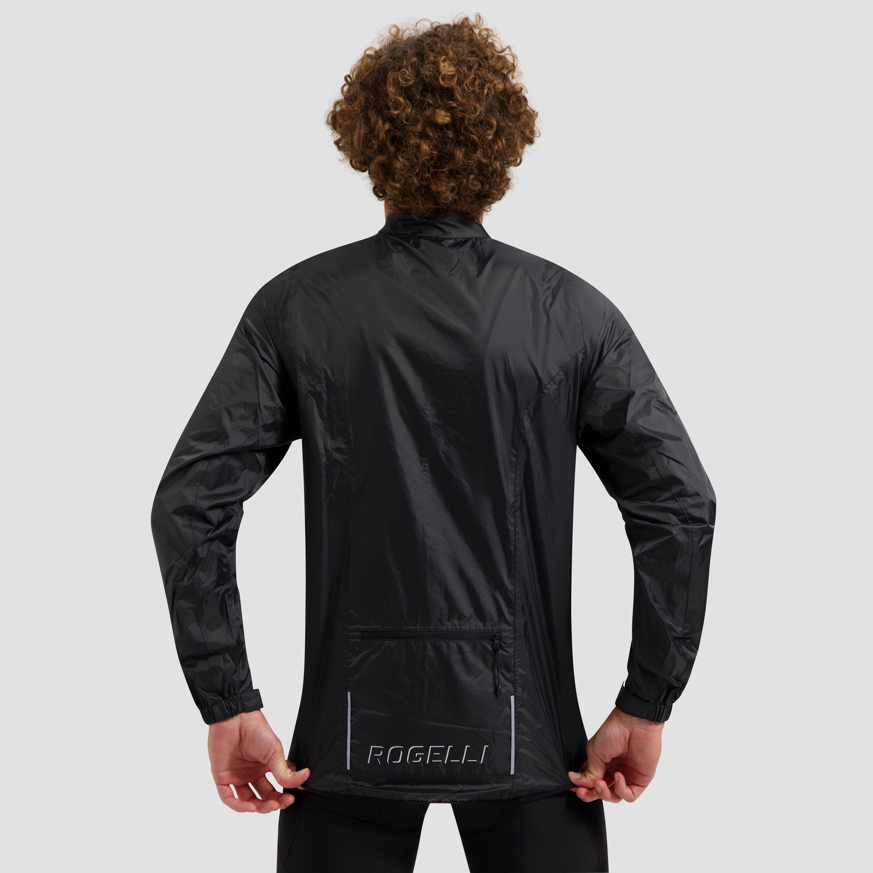 Regenjack Wielrennen Fietsregenjas Heren Core Zwart 4/6