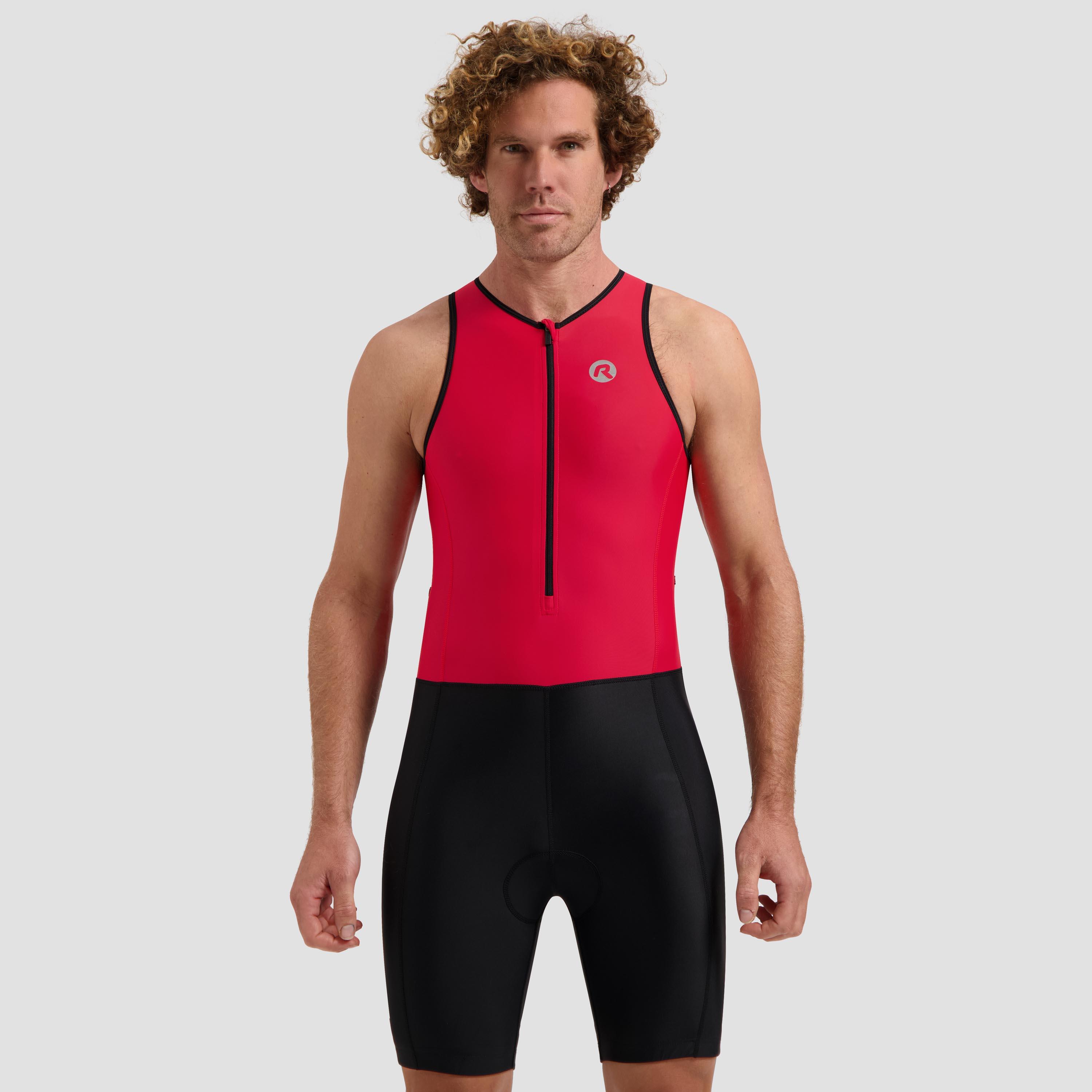 Rogelli - Combinaison Trifonction Triathlon Florida - Trifonction - Noir|rouge - 128 - Decathlon