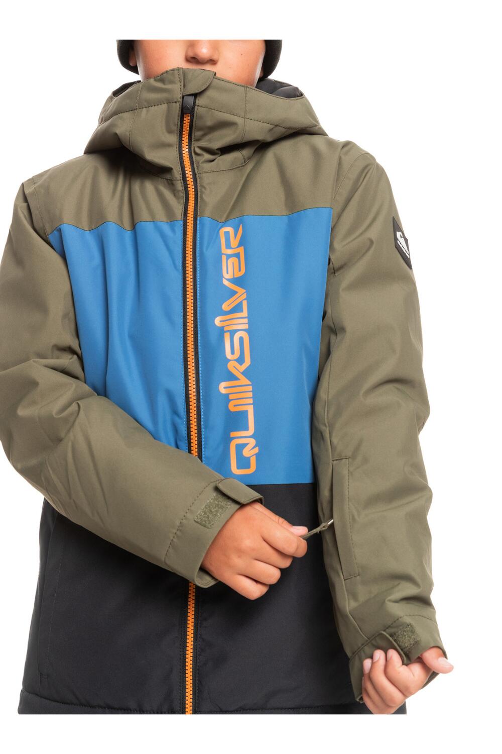 Quiksilver Side Hit Youth Boys Ski Jacket - Grape Leaf 4/7