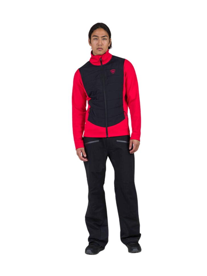 Bluza Rossignol męska Classique Hybrid Clim FZ czerwona