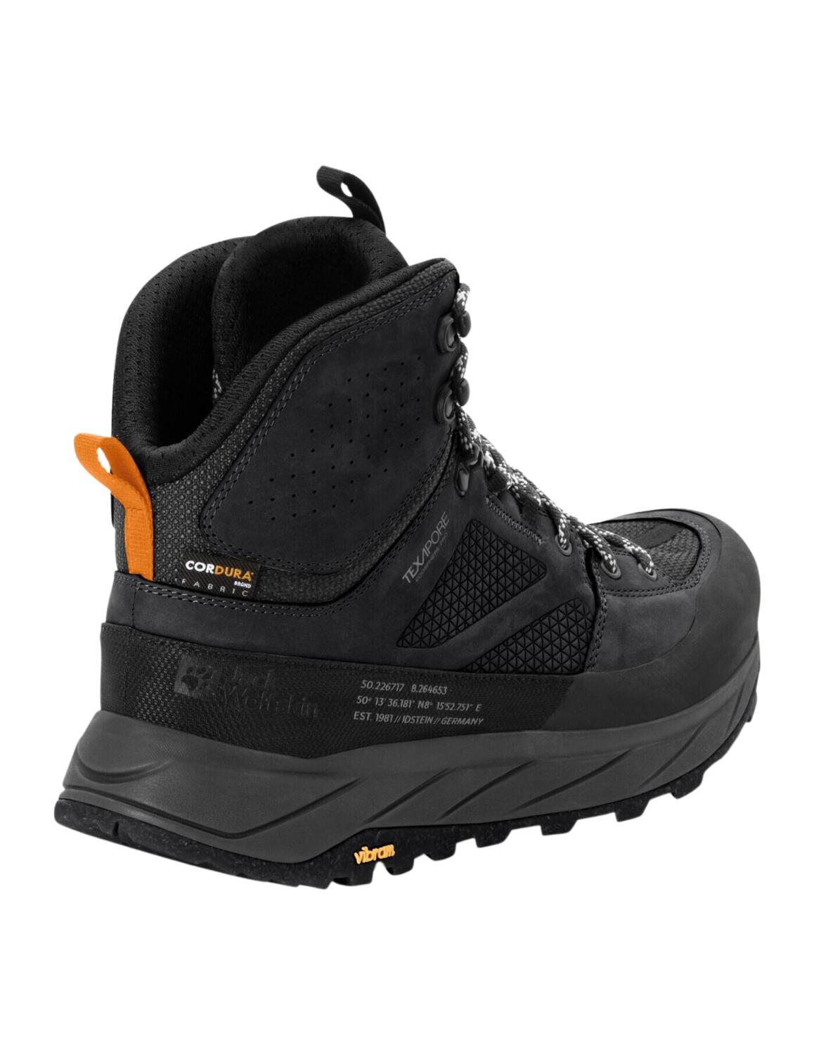 Jack Wolfskin Terraquest Texapore Mid Hiking Shoes Black 42 3/6