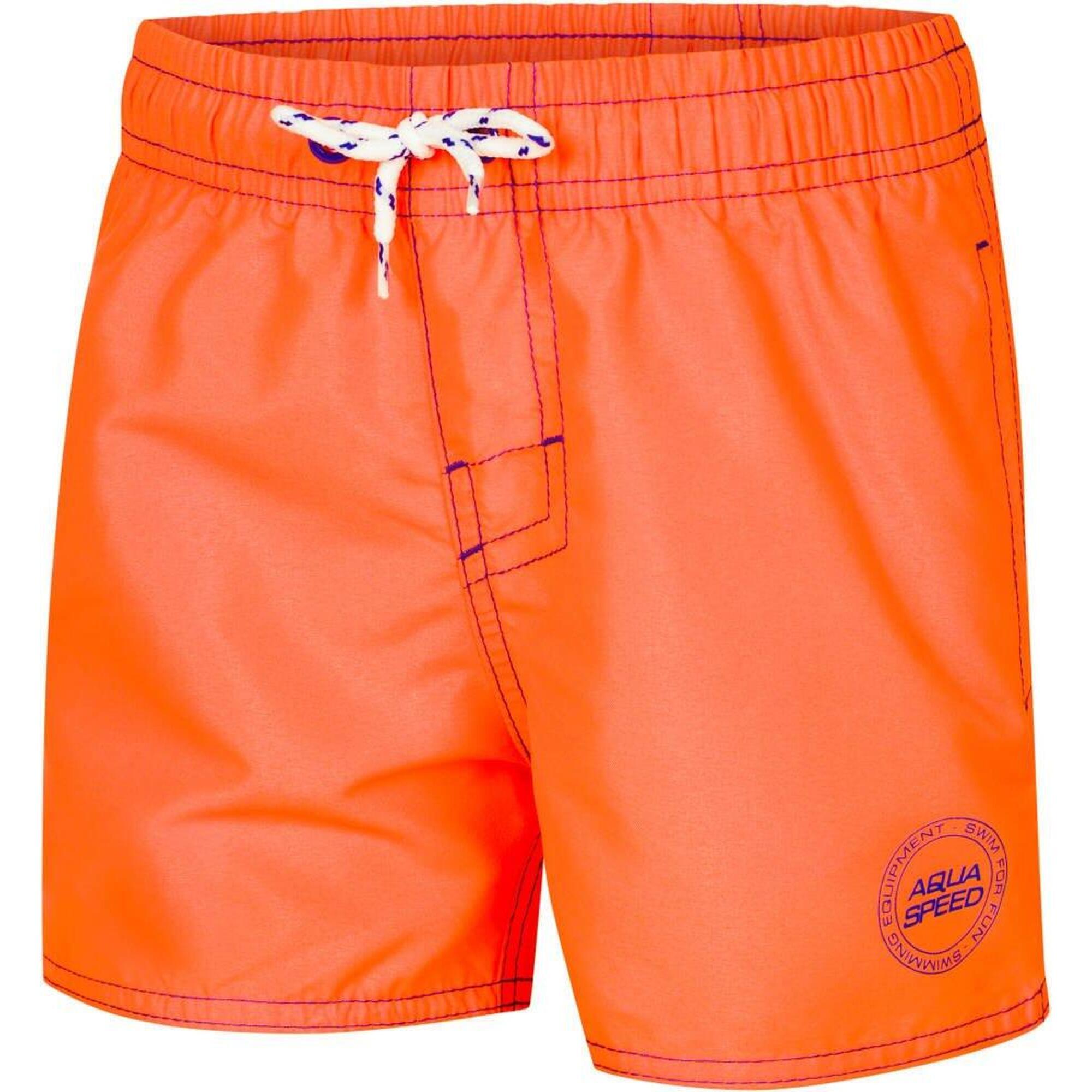 Aqua Speed - Short De Bain Pour Enfants Aqua-speed Liam - Boardshort - Bleu|orange - 2 Ans - Decathlon