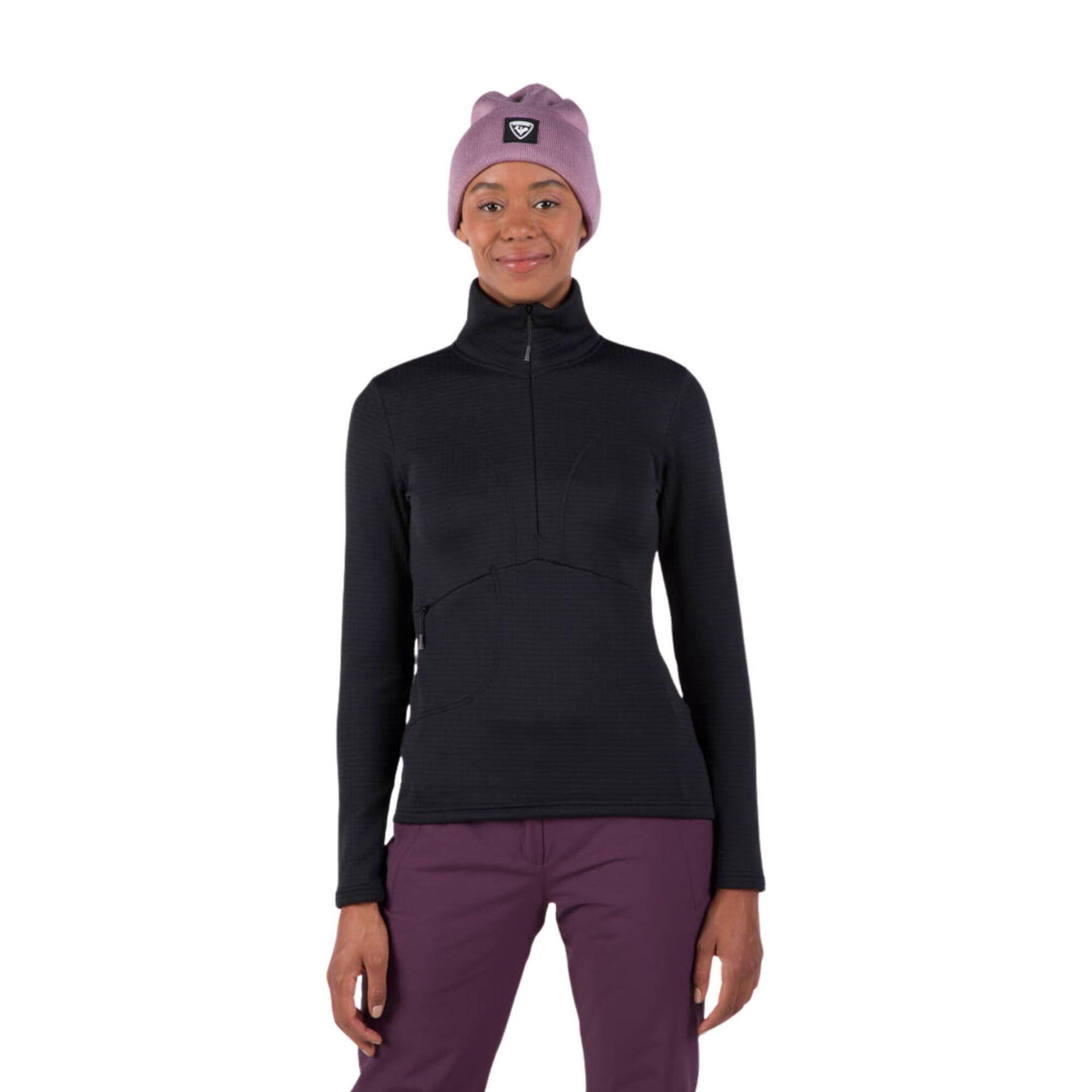Rossignol - Sweat Femme Rossignol Blackside Fleece Hz - Sweat Zippé - Noir - Decathlon
