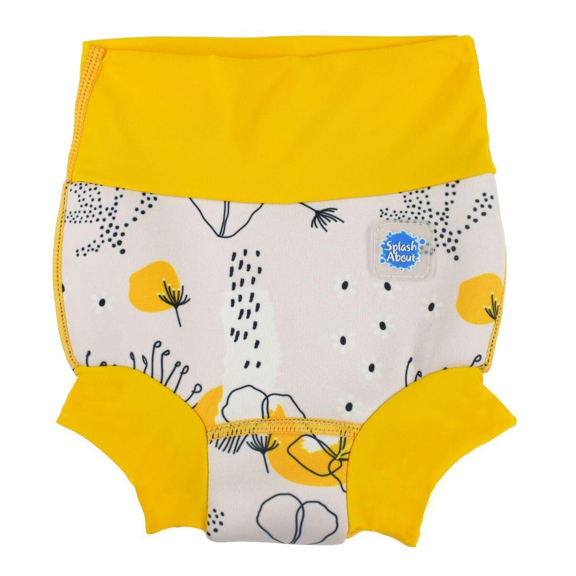 Splash About - Splash About Happy Nappy Delicate Flowers Couche De Bain - Couche De Bain - Beige|jaune - 38 S - Decathlon