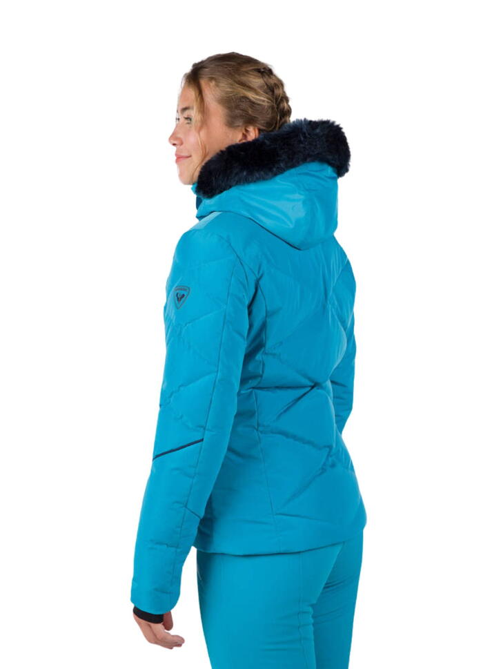 Kurtka Narciarska Rossignol damska W Staci pearly JKT turkusowa