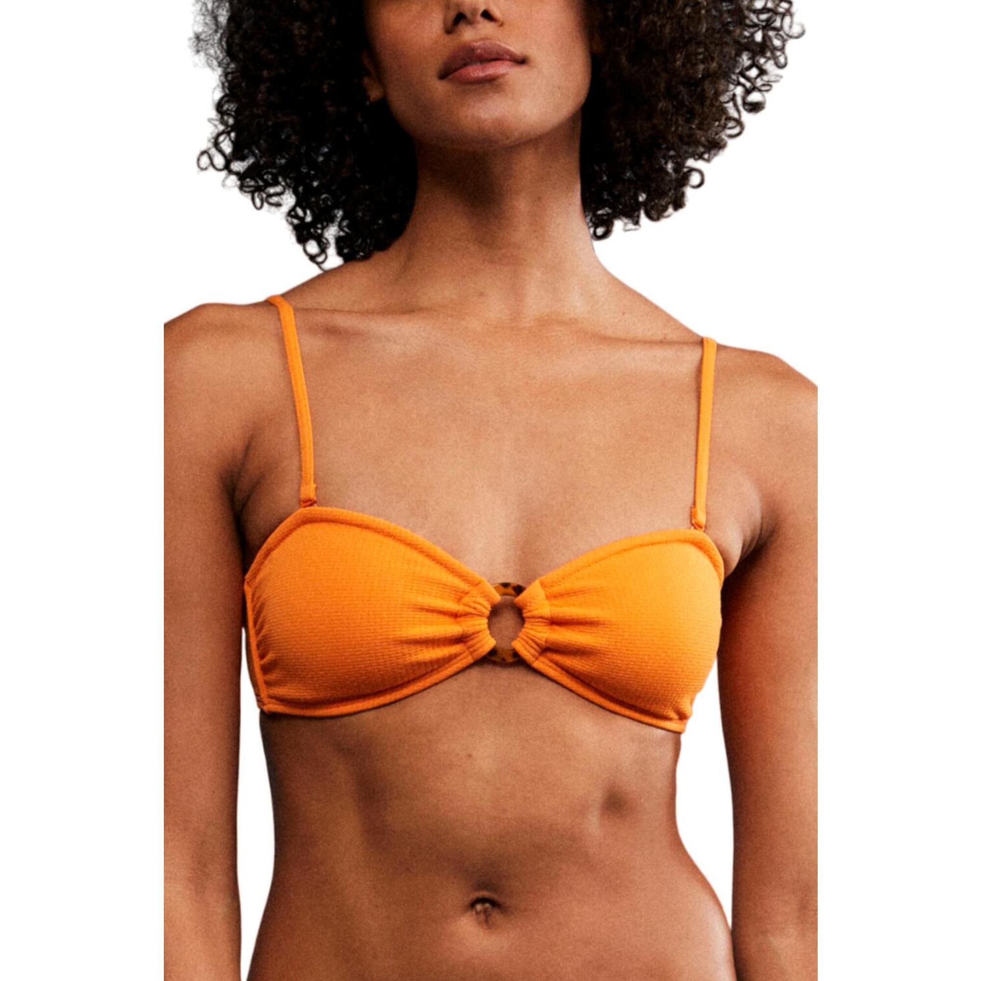 Roxy - Roxy Color Jam Bandeau Swimsuit Top - Haut De Maillot De Bain (bikini) - Jaune|orange - 38 S - Decathlon