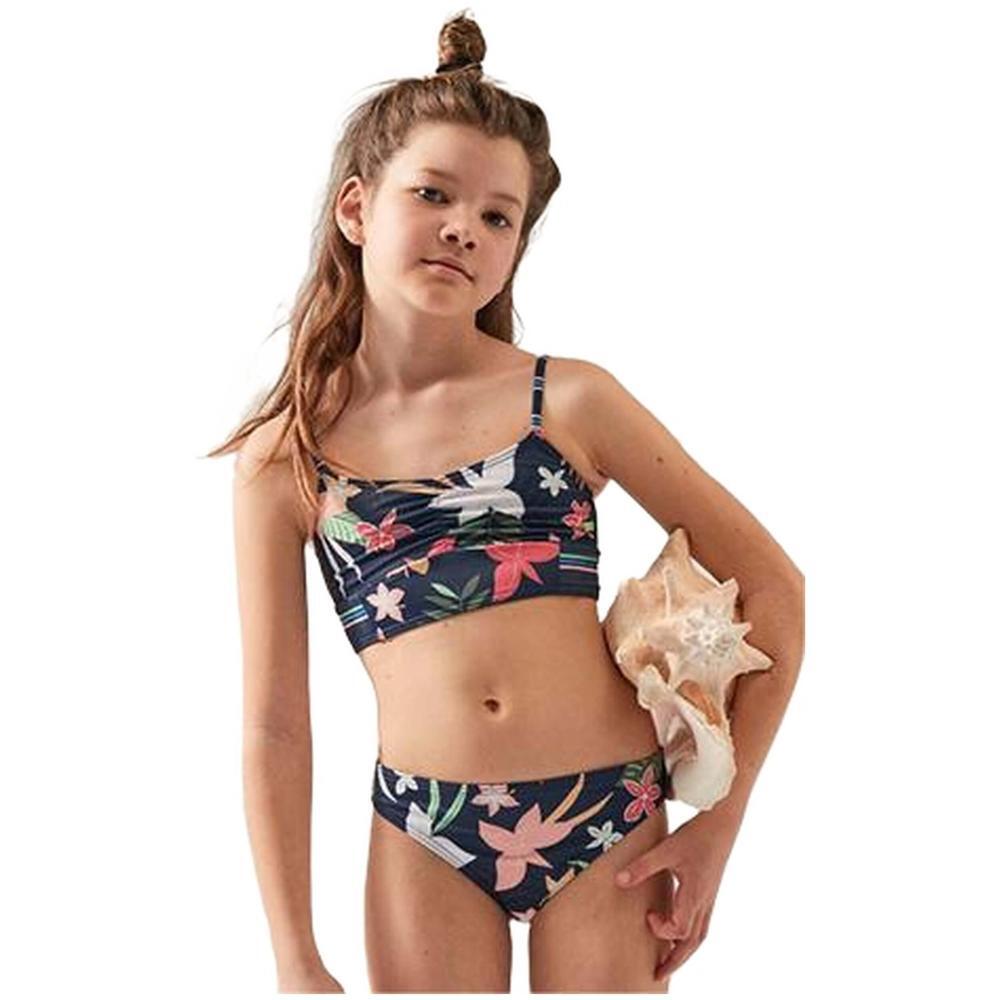 Roxy - Maillot De Bain Deux Pièces Pour Enfants Roxy Vacay For Life Crop Top - Maillot De Bain 1 Pièce - Multicolore - 6 - Decathlon