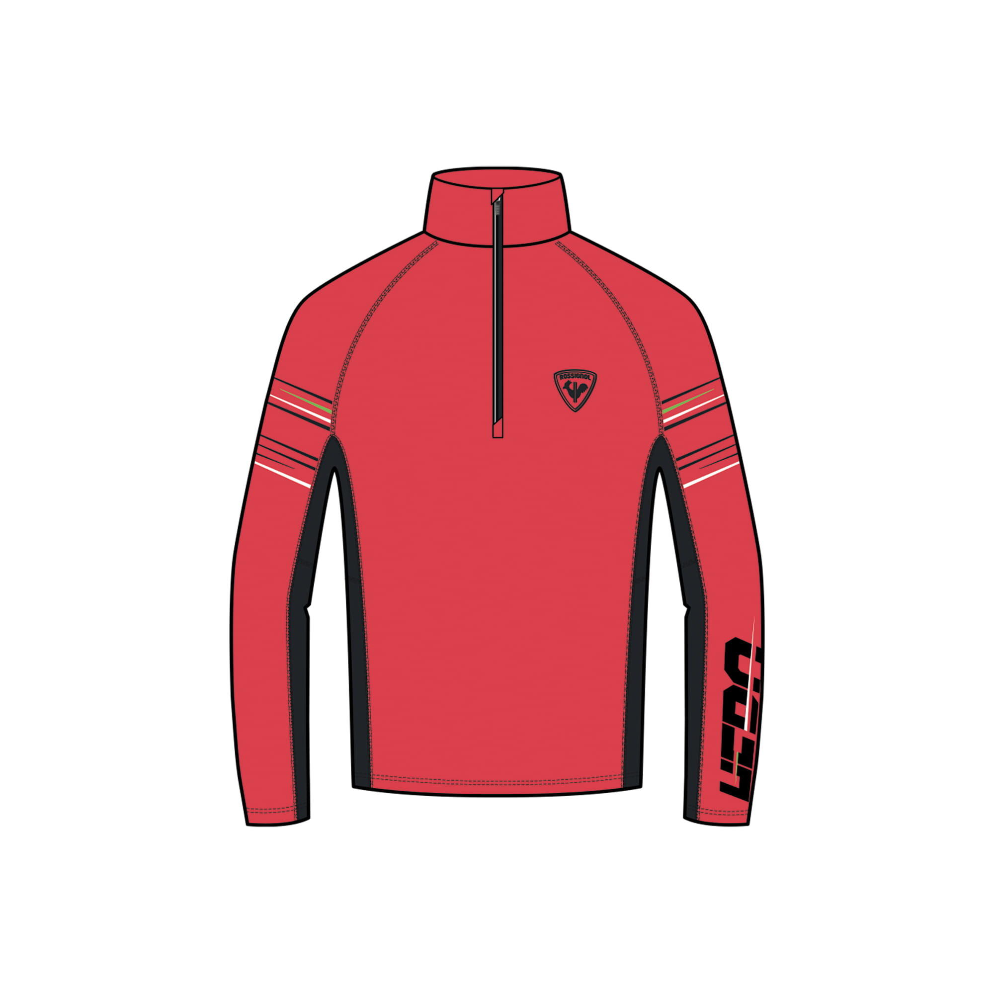 Bluza Rossignol Hero Classique 1/2 Zip pomarańczowa 3/7
