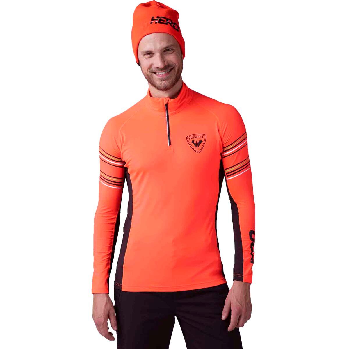 Bluza Rossignol Hero Classique 1/2 Zip pomarańczowa - S