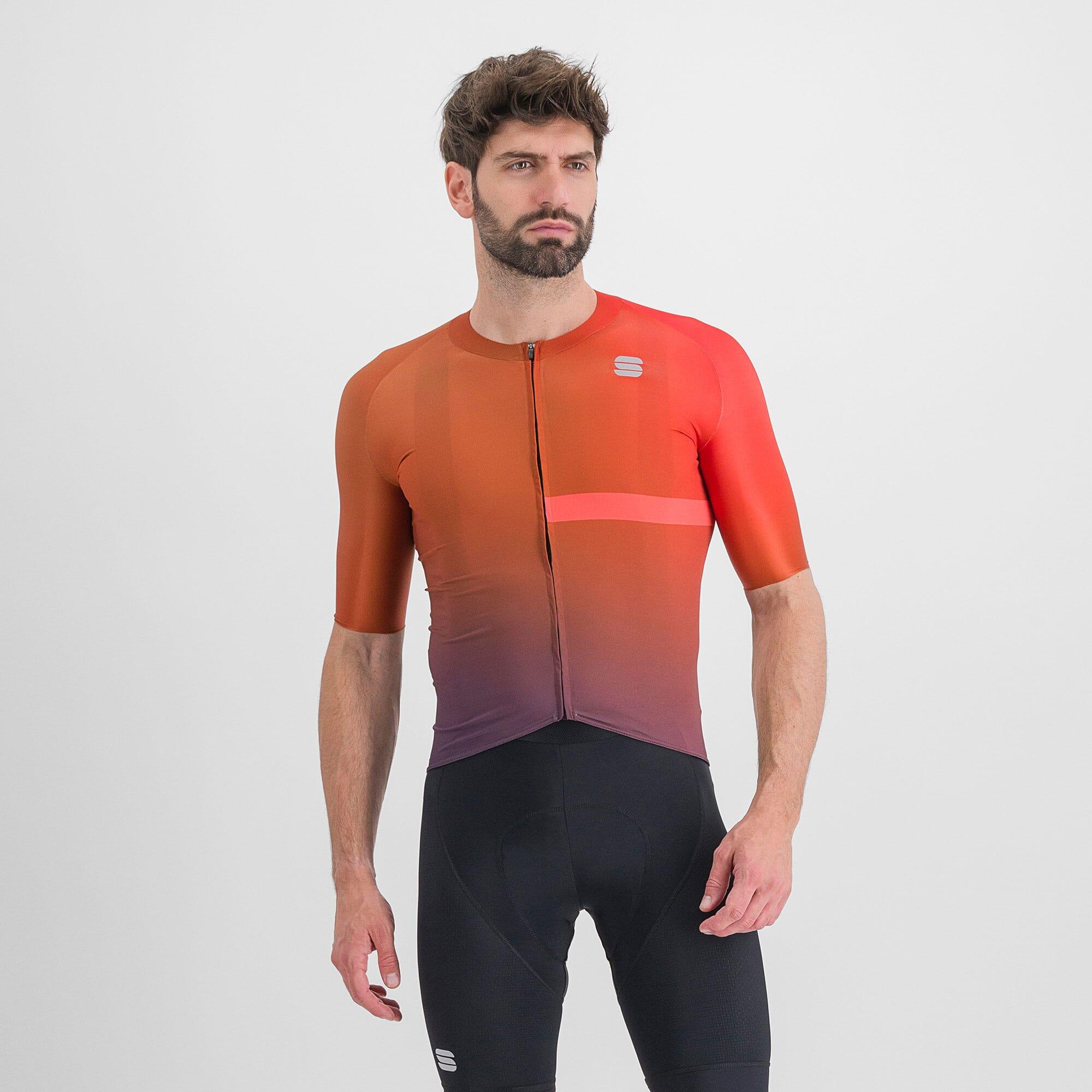 Sportful - Maillot Cycliste Sportful Bomber Pour Homme - Maillot Manches Courtes - Orange|rouge - 52 2xl - Decathlon