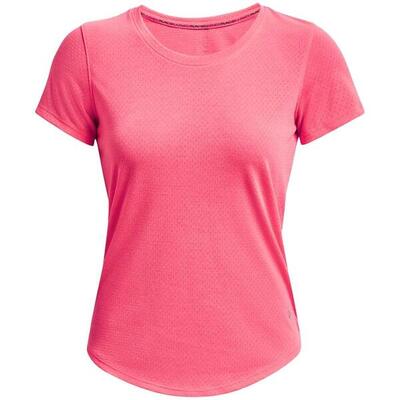 Camiseta de manga corta para mujer Under armour Streaker en color rosa