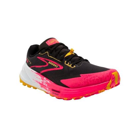 Zapatillas Catamount 3 mujer Black/Diva Pink/Lemon running Mujer Rosa Brooks