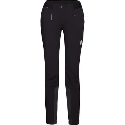 Spodnie softshell damskie Mammut Aenergy, czarne, hybrydowe, oddychające