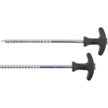 Piquets de tente 10 pièces 30 cm incl. sac à piquets en acier Mikado