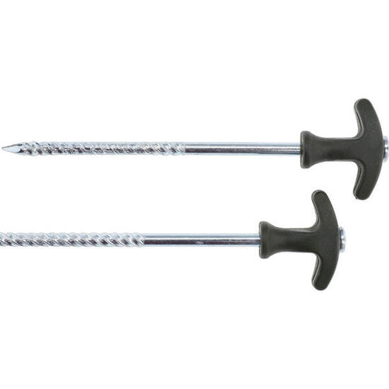 Piquets de tente 10 pièces 30 cm incl. sac à piquets en acier Mikado