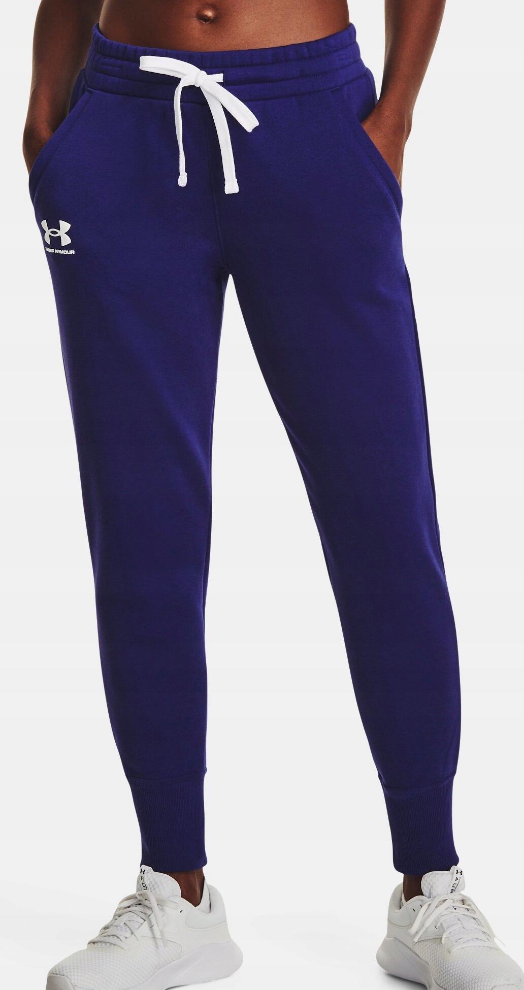 Pantalones de fitness para mujeres bajo armadura rival fllece joggers 5/6