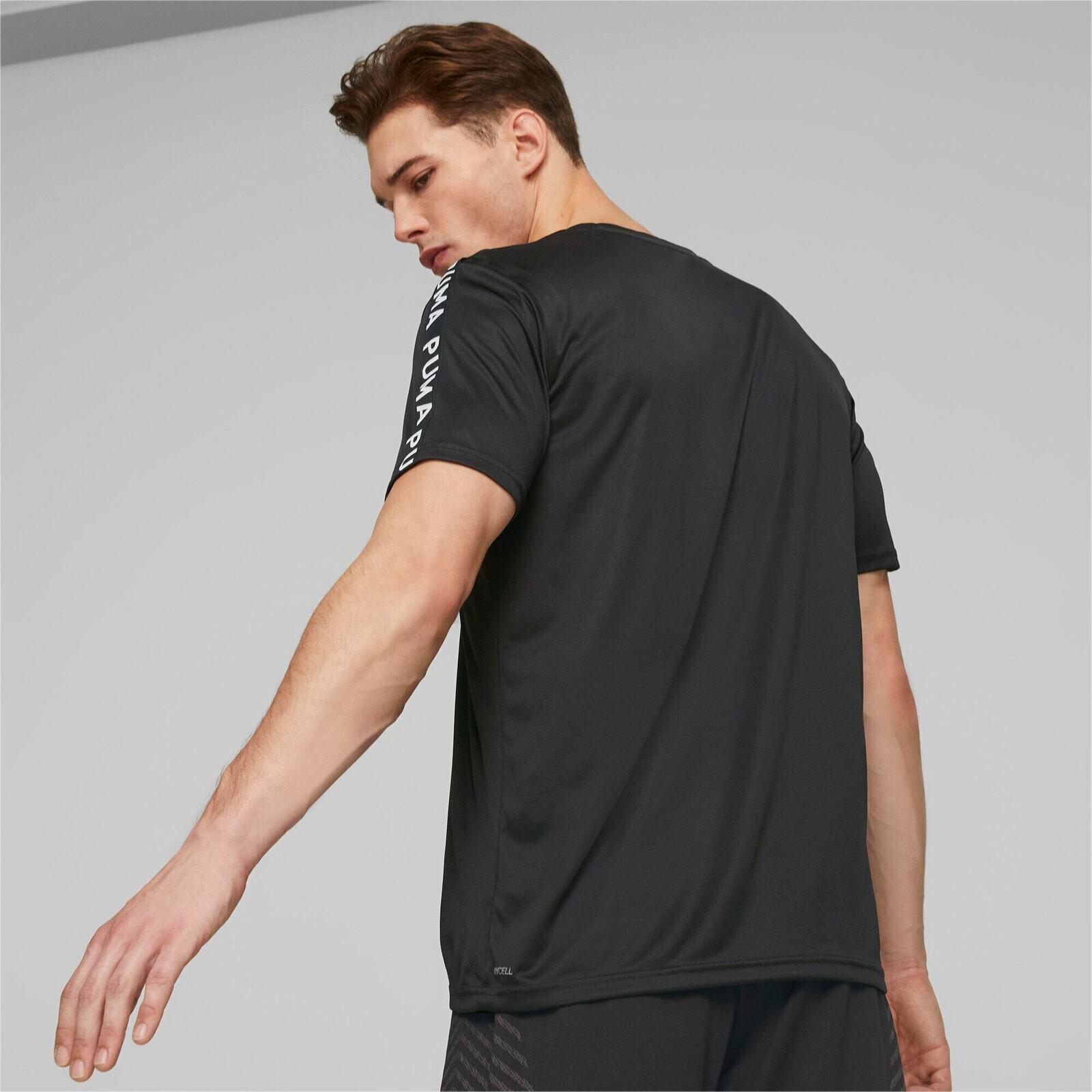 T-shirt Puma Fit Taped, Noir, Hommes 2/7