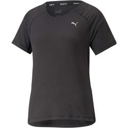 T-shirt Puma Run Cloudspun Ss Tee W, Noir, Femmes