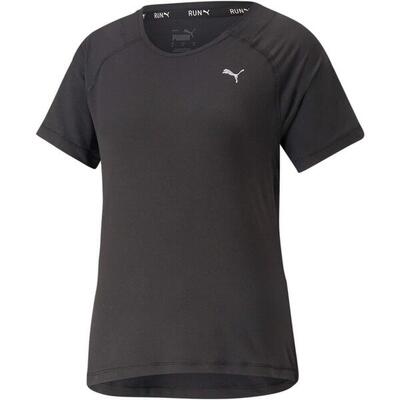 T-shirt puma run cloudspun ss tee w. zwart. dames