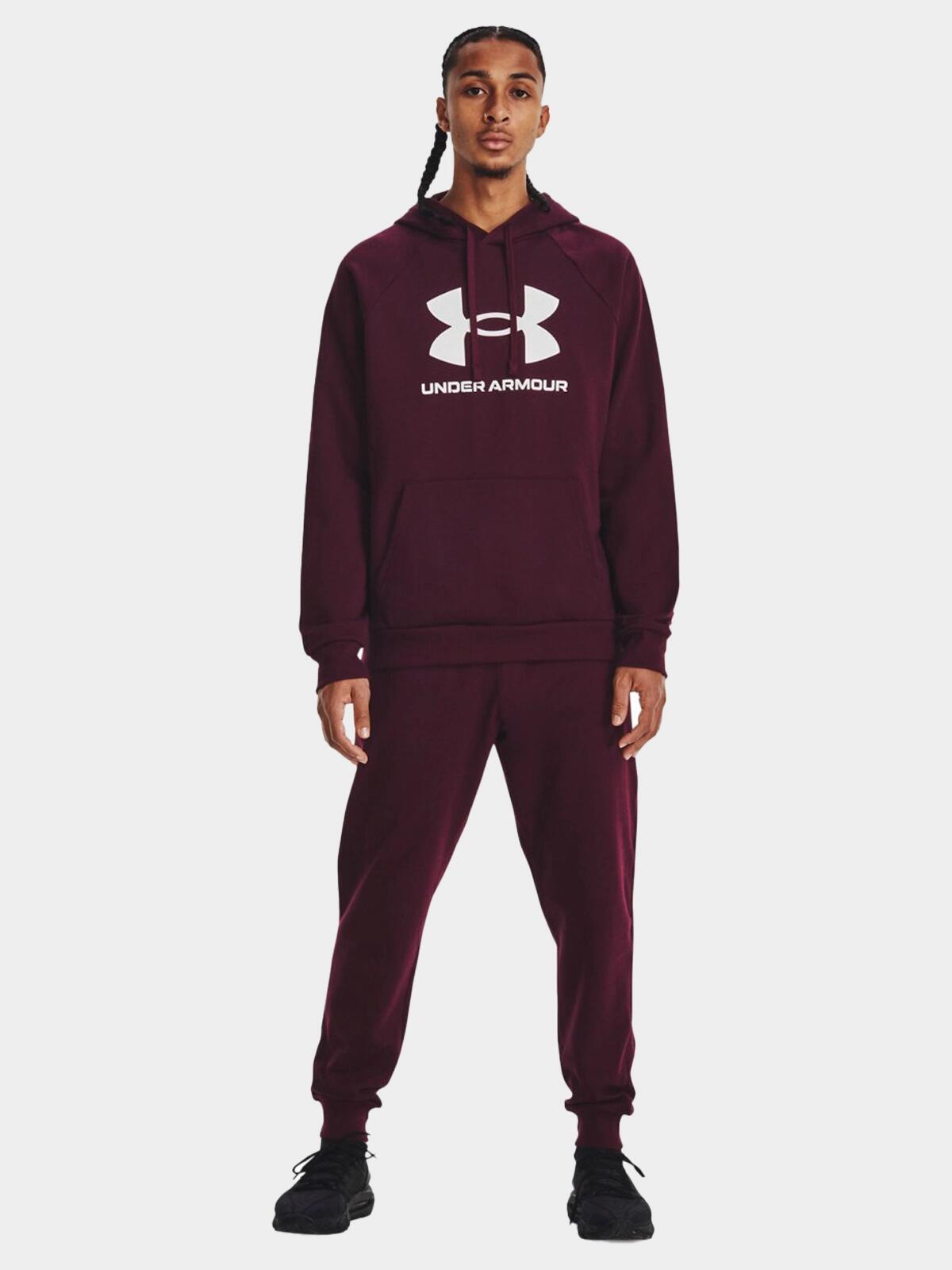 Sudadera Under Armour Rival Fleece Hoodie, Púrpura, Hombre 5/6