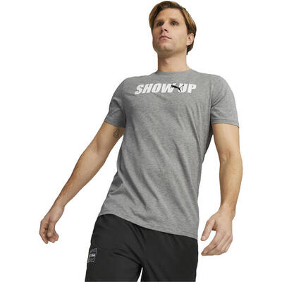 T-shirt puma performance running tee. grijs. mannen