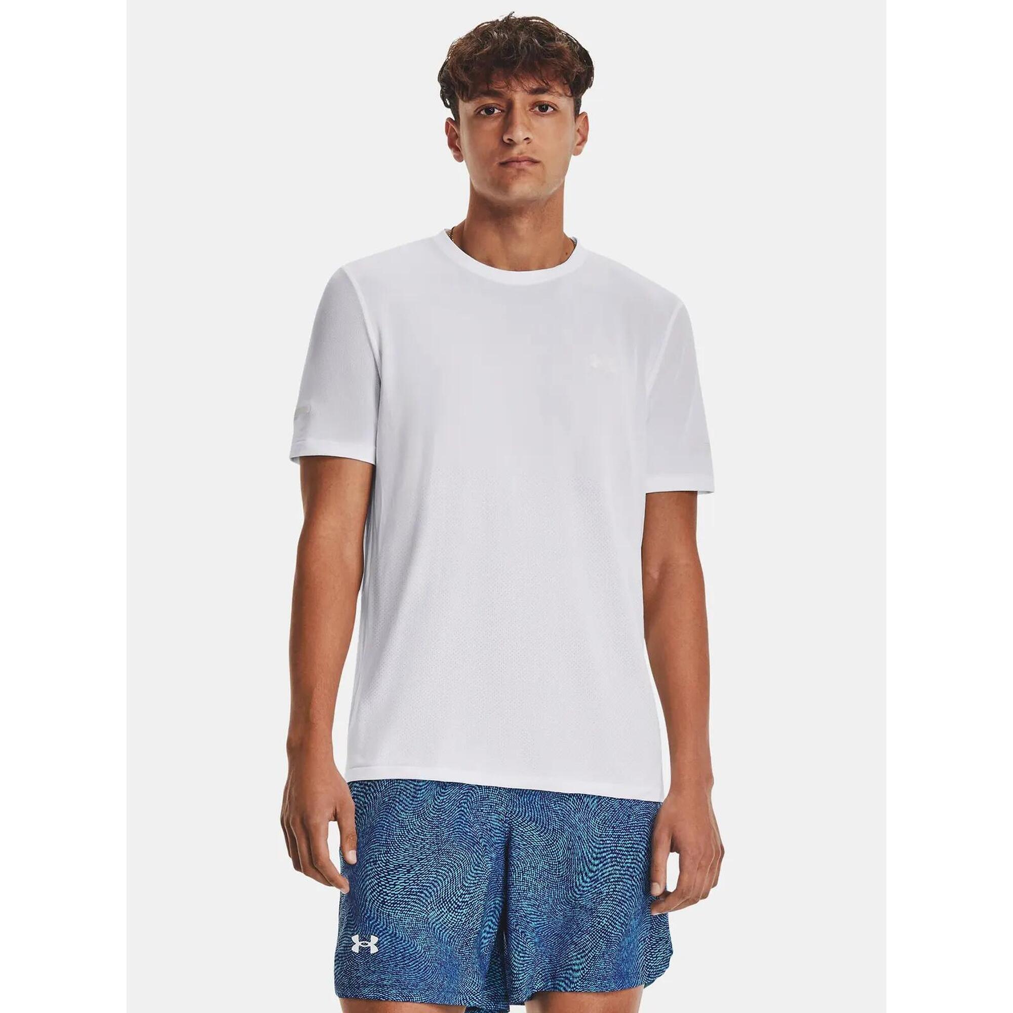 Under Armour - T-shirt De Course À Pied Under Armour Seamless Stride Pour Hommes - T-shirt Manches Courtes - Blanc - 40 M - Decathlon