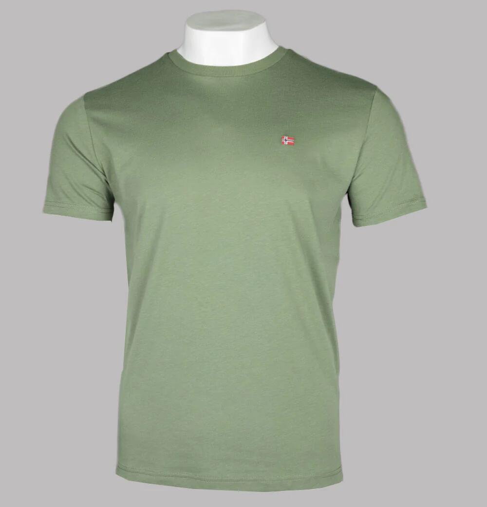 Napapijri t-shirt hommes NP0A4H8D verde S 3/5