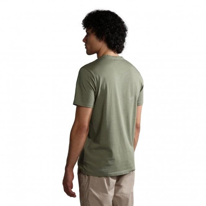 Napapijri t-shirt hommes NP0A4H8D verde S 2/5