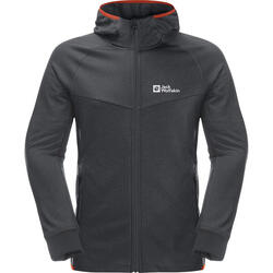 Hommes Jack Wolfskin Hydro Grid Hooded FZ sweat polaire