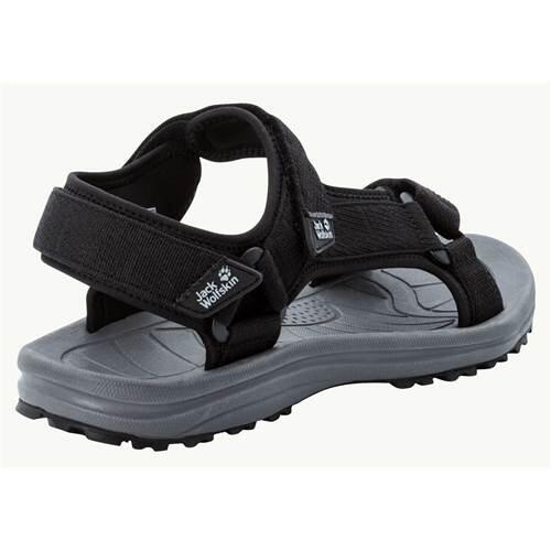 Jack Wolfskin Wave Breaker Walking Sandals-Black 4/5